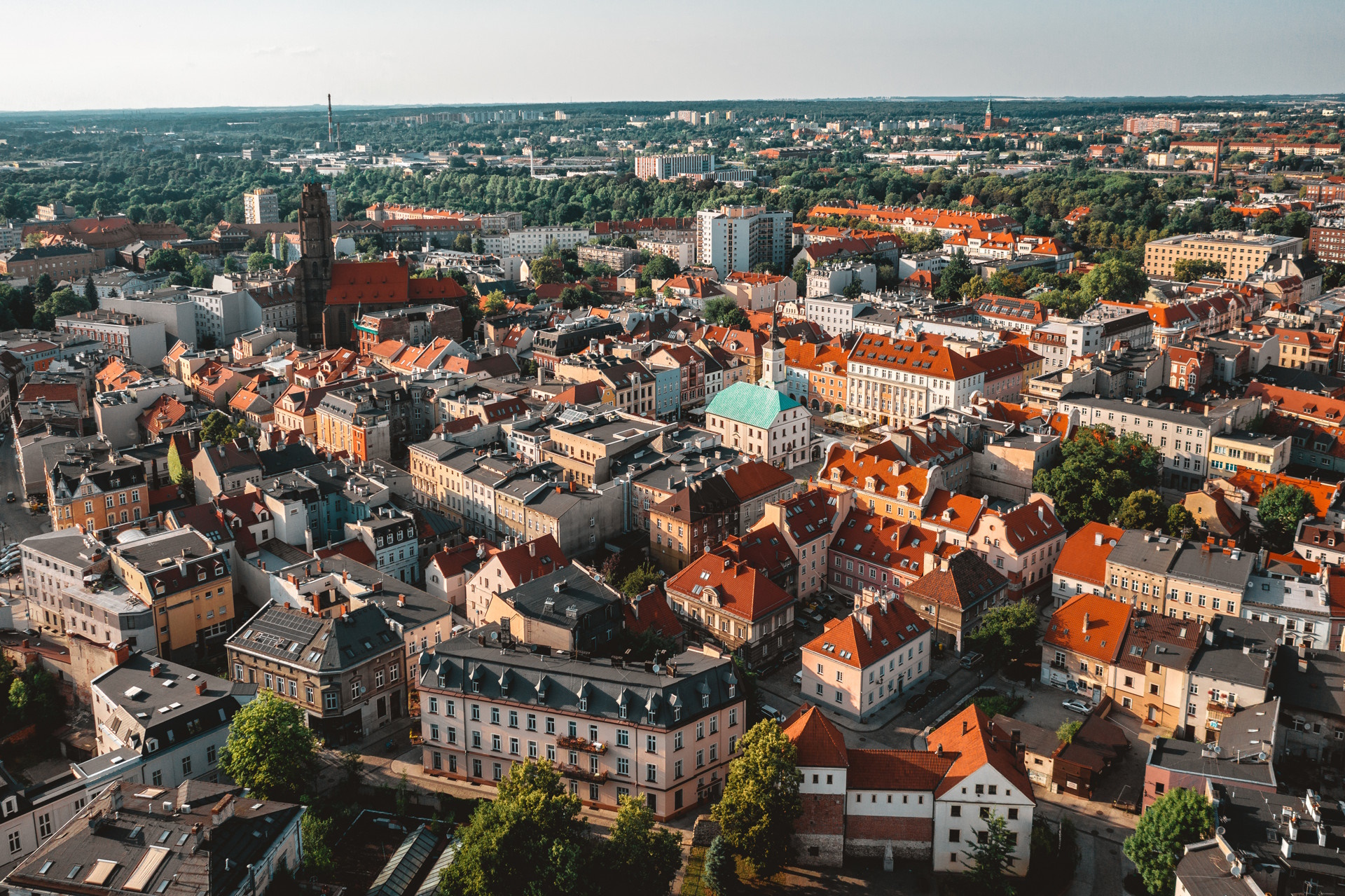 Rynek, ujęcie z lotu ptaka