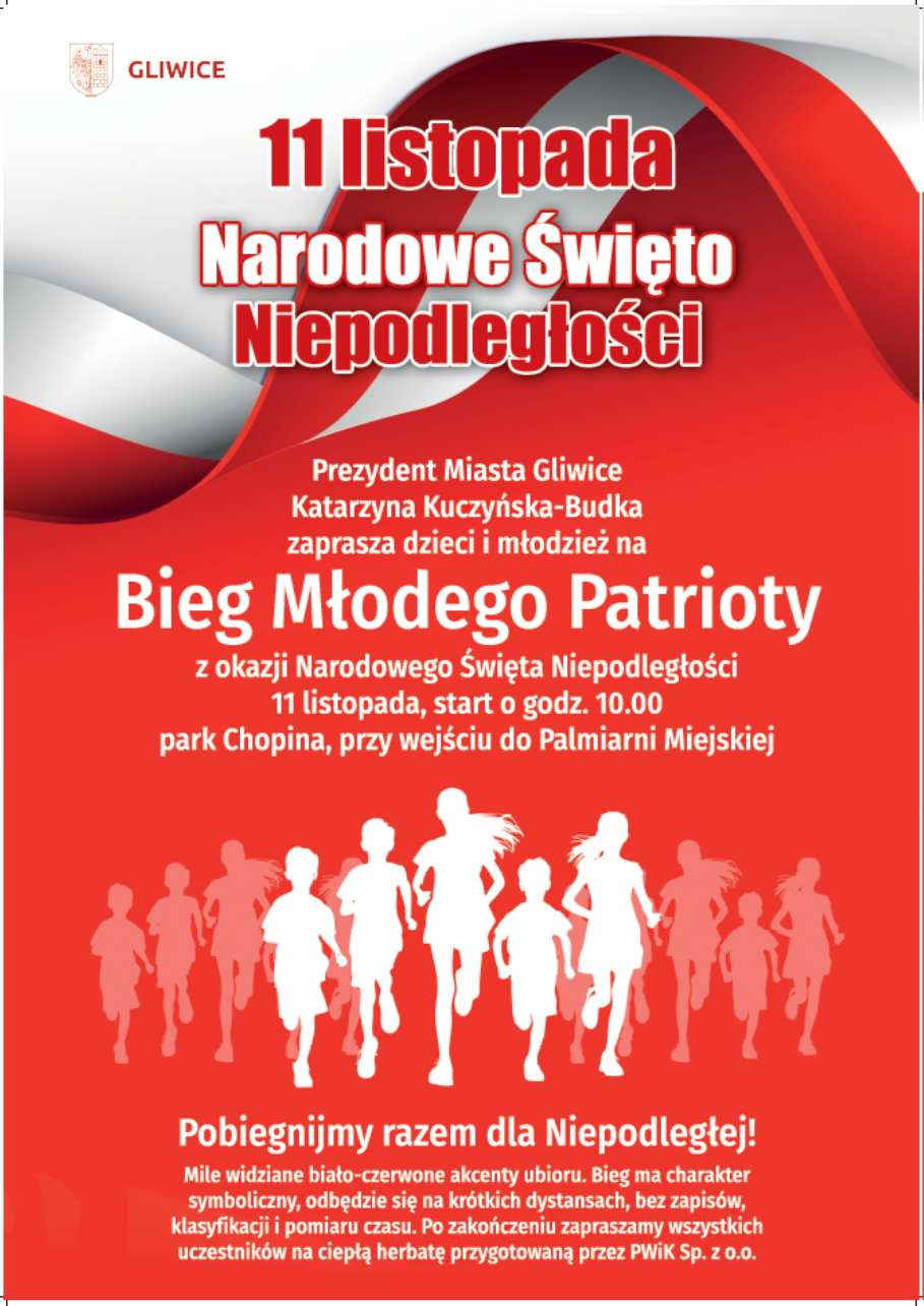 Zapraszamy dzieci i młodzież na Bieg Młodego Patrioty!