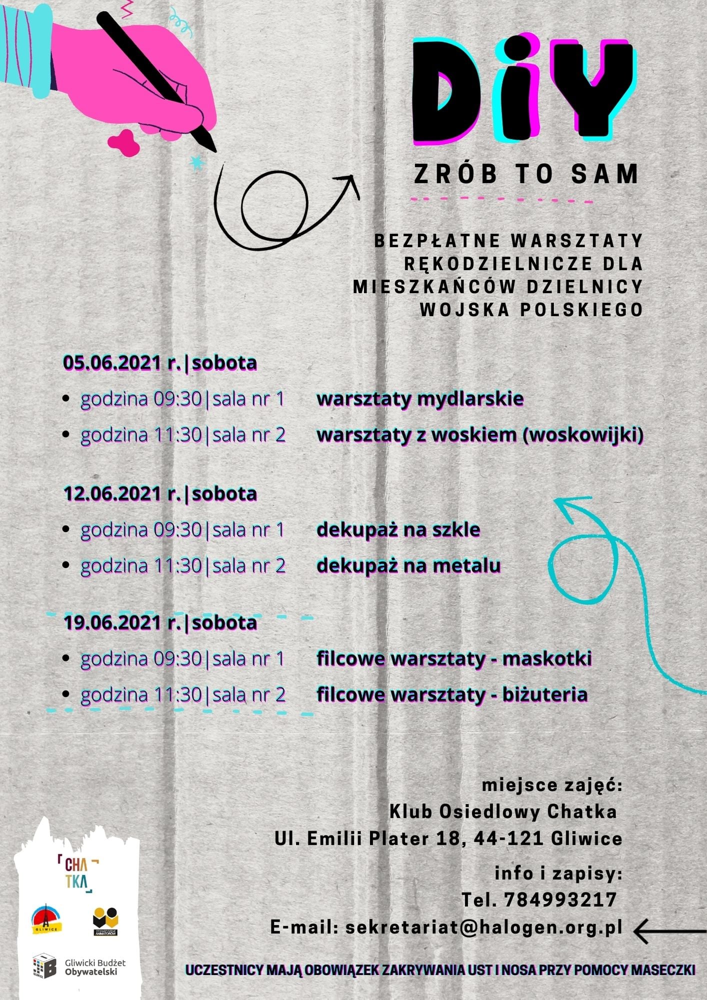 plakat informujący