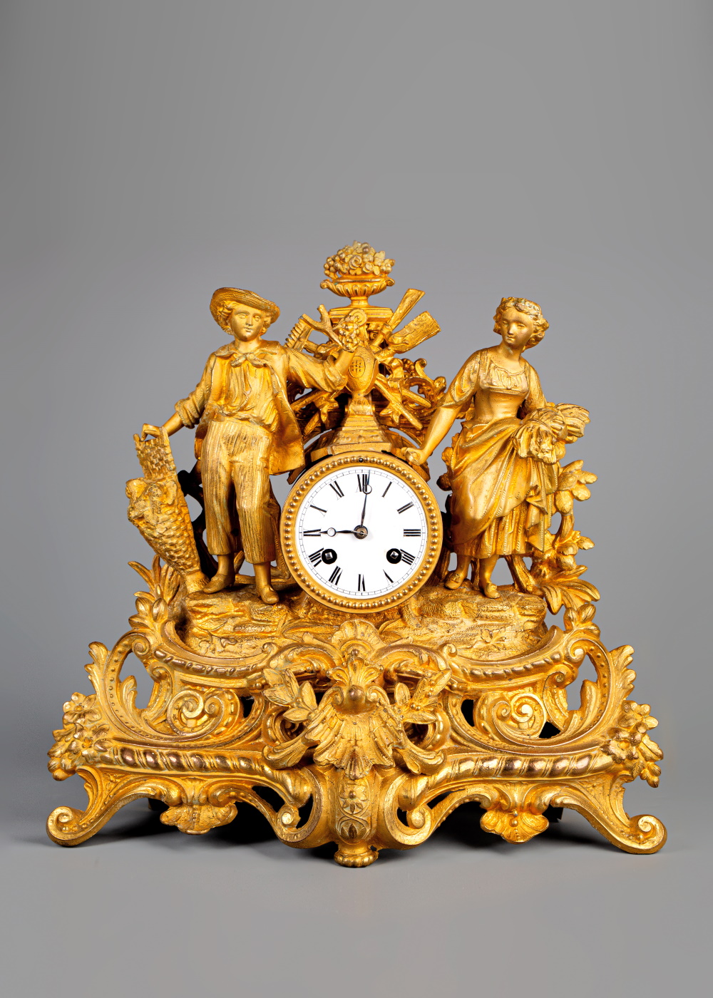 Zegar kominkowy, Francja, 2 poł. XIX w., Muzeum w Gliwicach, fot. A. Stefański.jpg