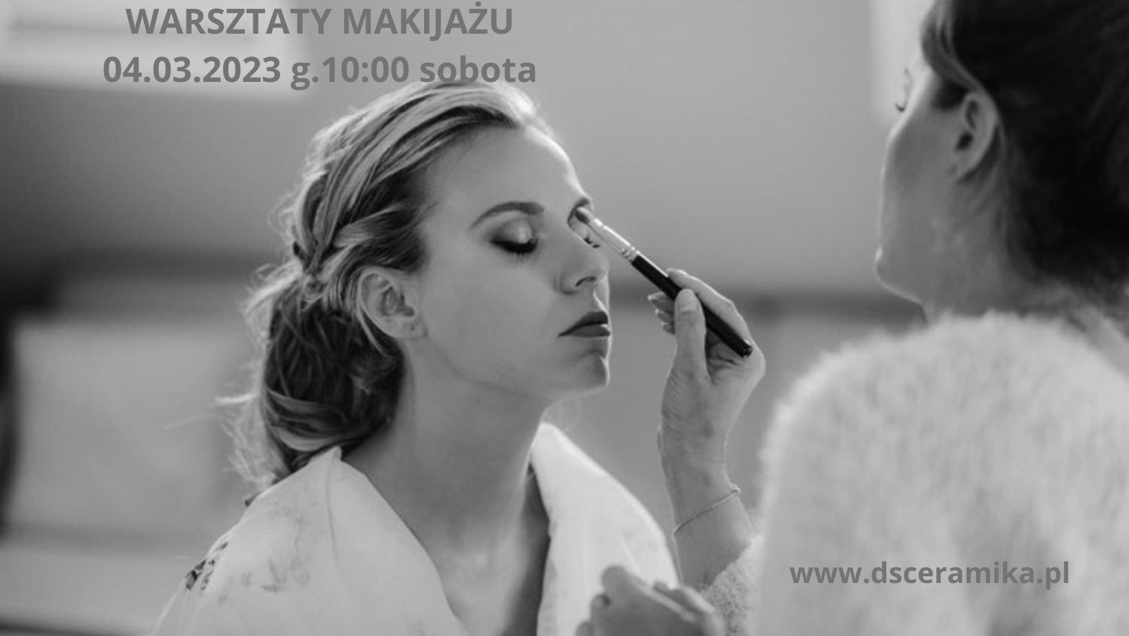 banner z malowaną kobietą