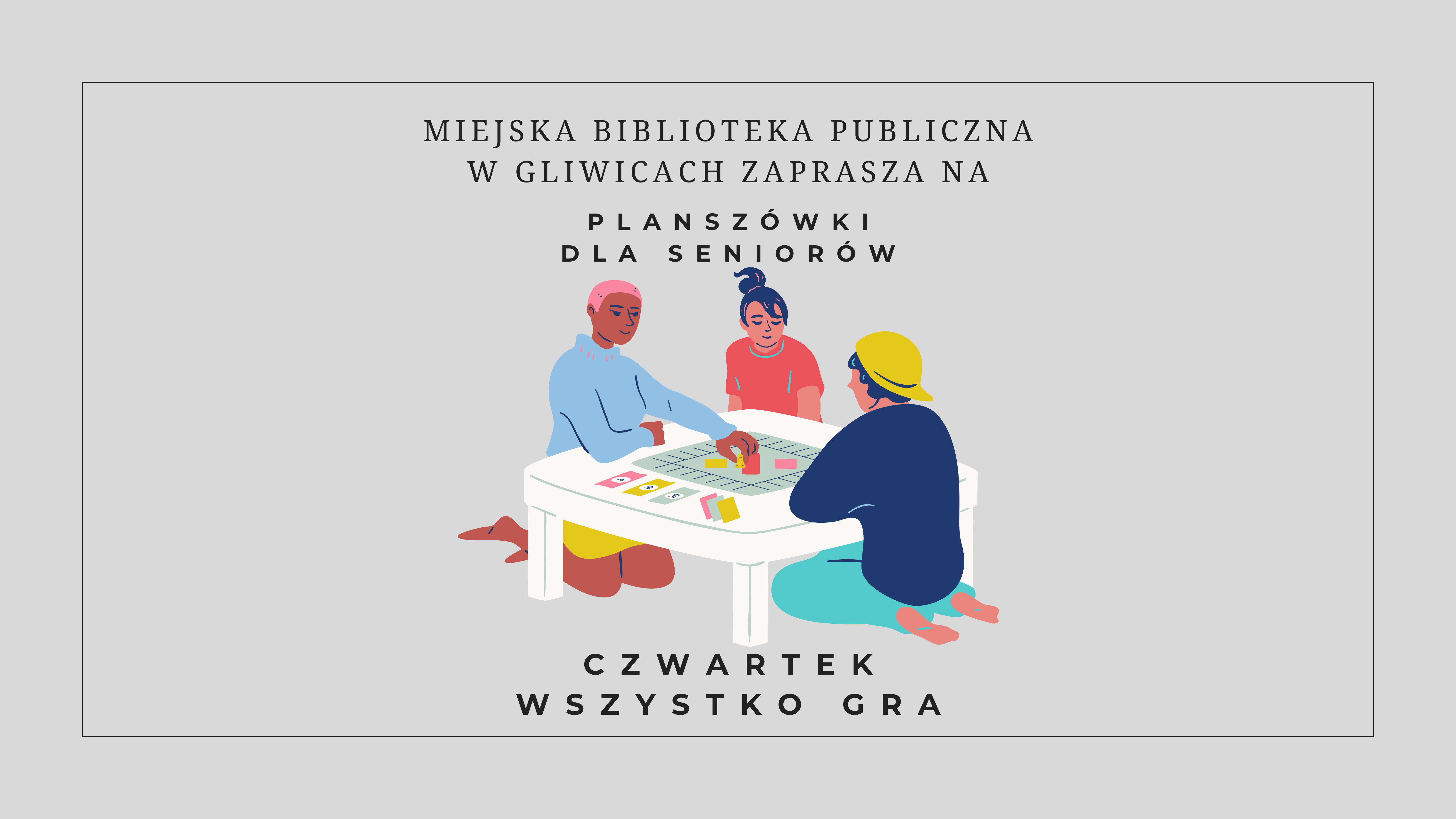 banner z grafiką przedstawiającą seniorów