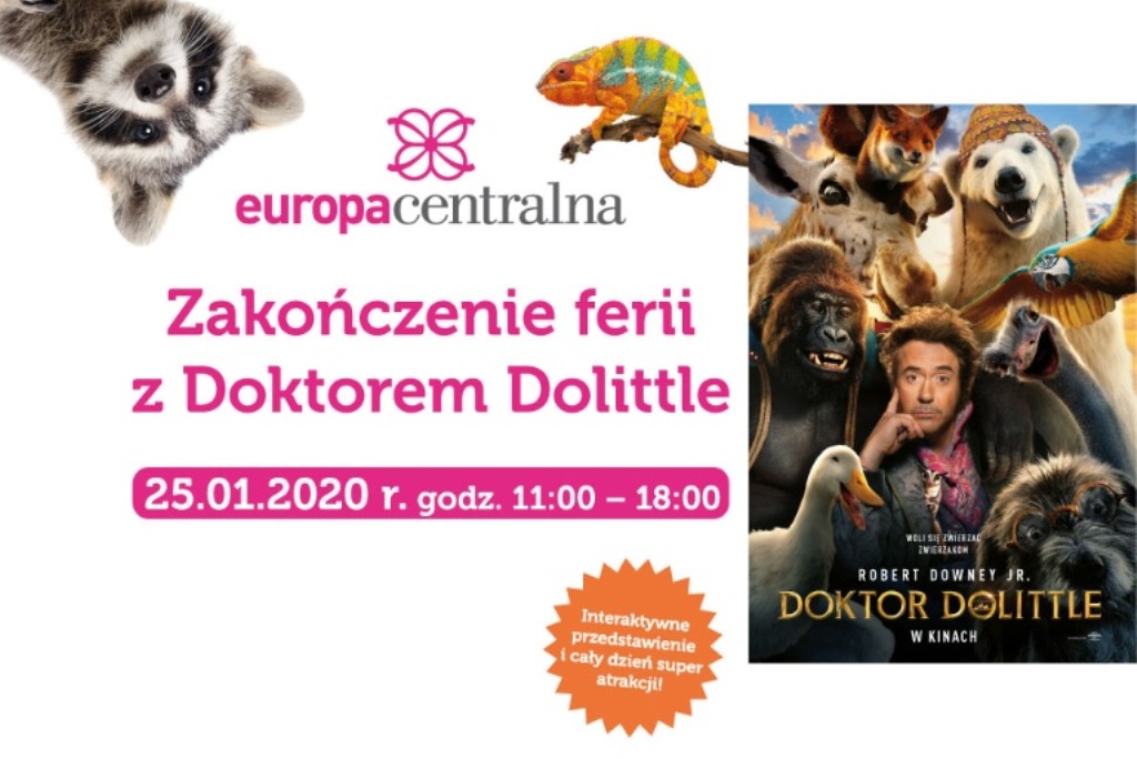 banner ze zdjęciem doktora Dolittle