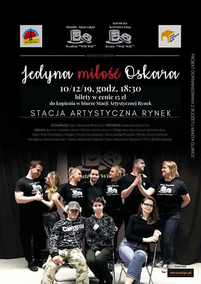 Plakat reklamujący spektakl Studia Aktorskiego Wit-Wit
