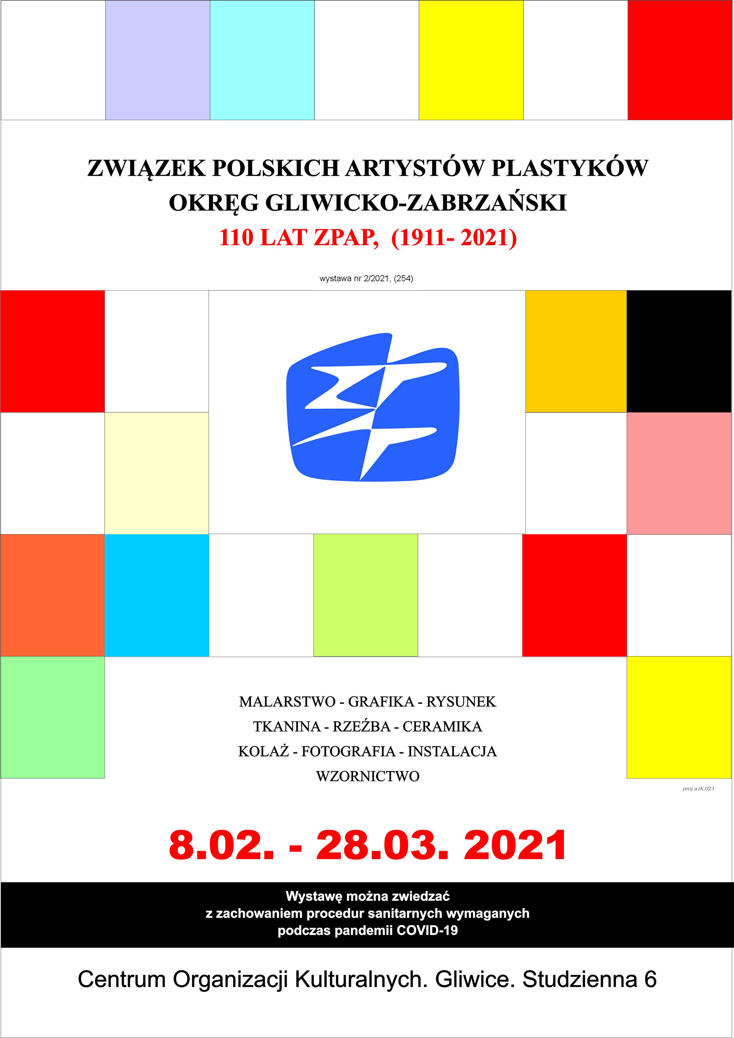 plakat promujący wystawę