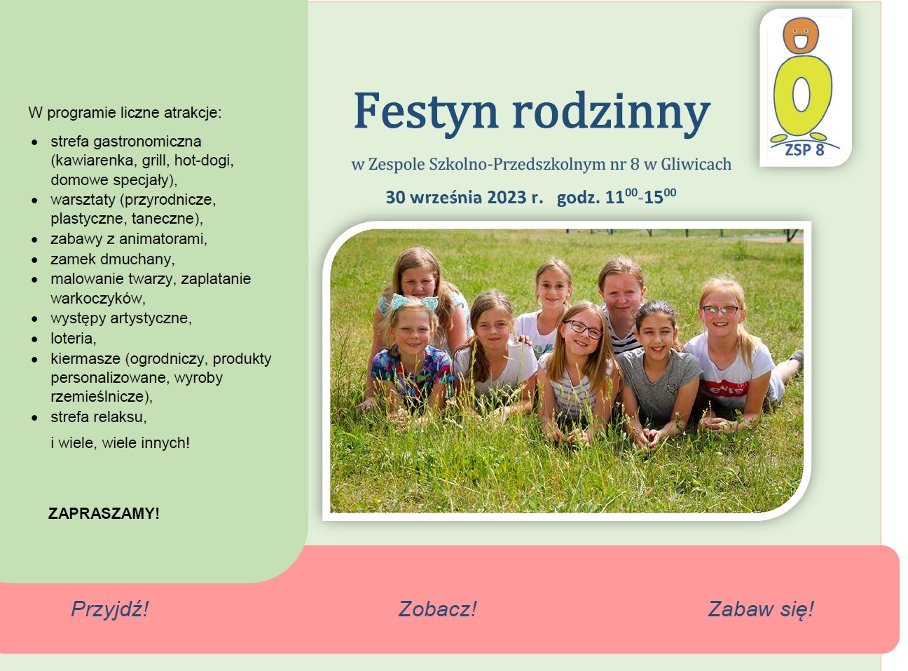 Festyn rodzinny w Zespole Szkolno-Przedszkolnym nr 8 w Gliwicach