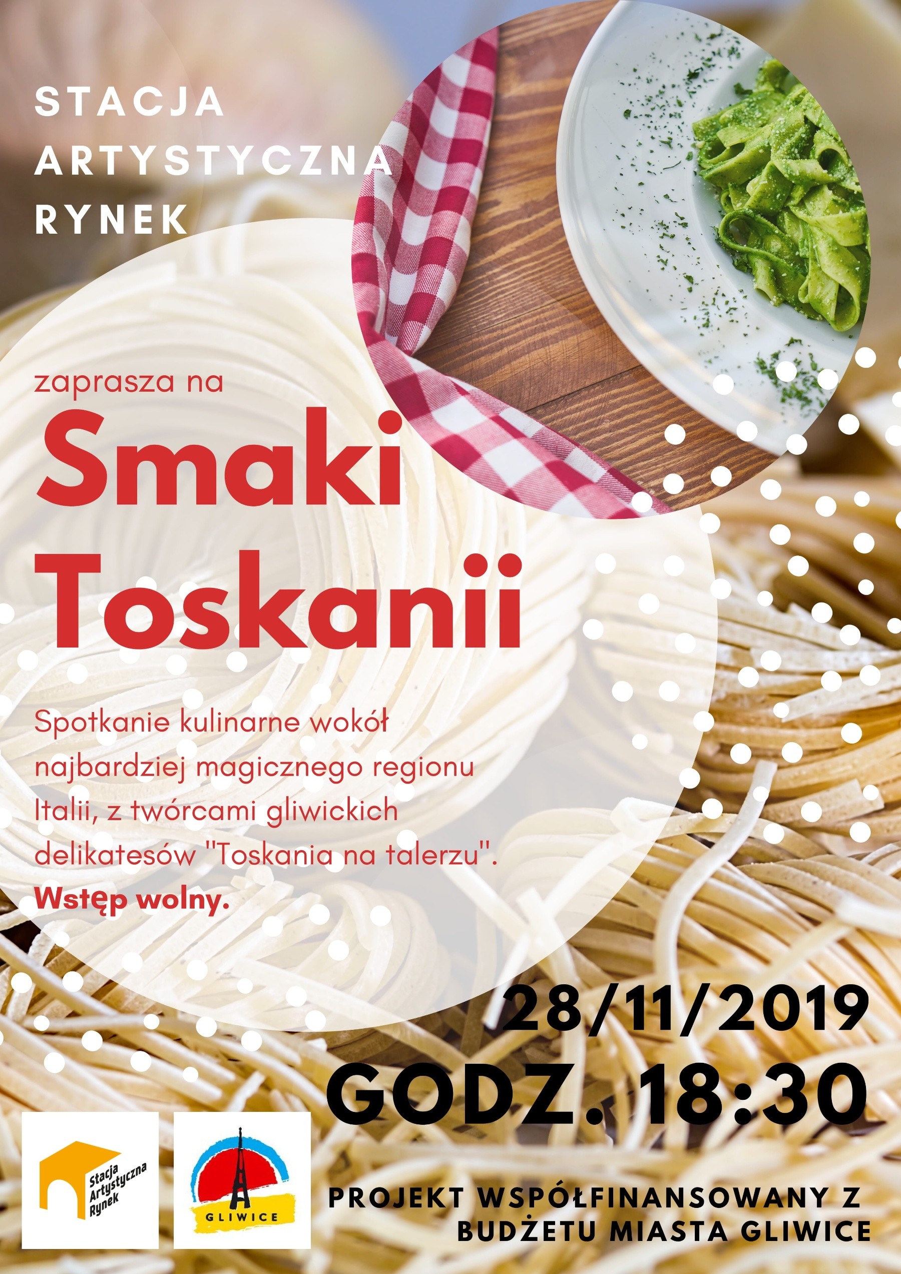 plakat z nazwą i datą spotkania