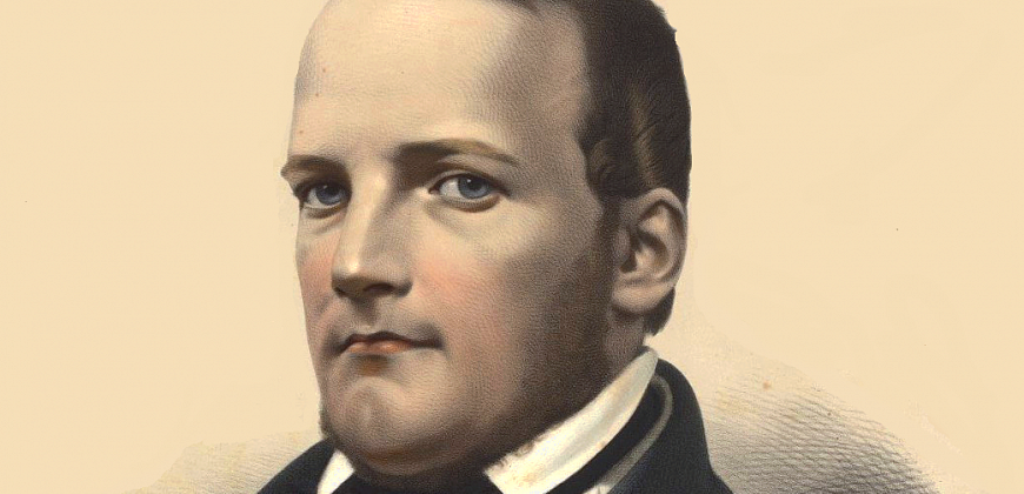 mężczyzna na rycinie