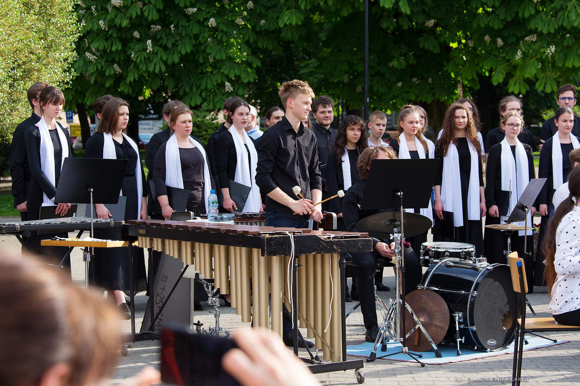 Koncert uczniów PSM w Parku Mickiewicza