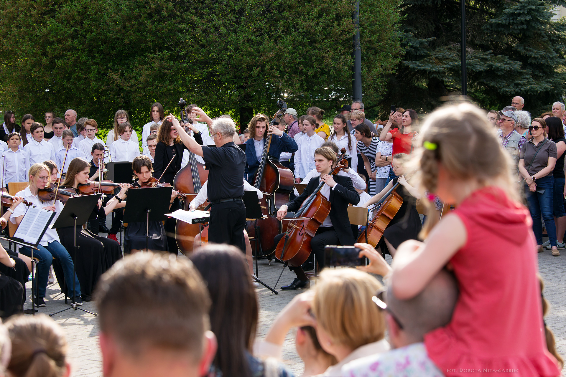 Koncert uczniów PSM w Parku Mickiewicza