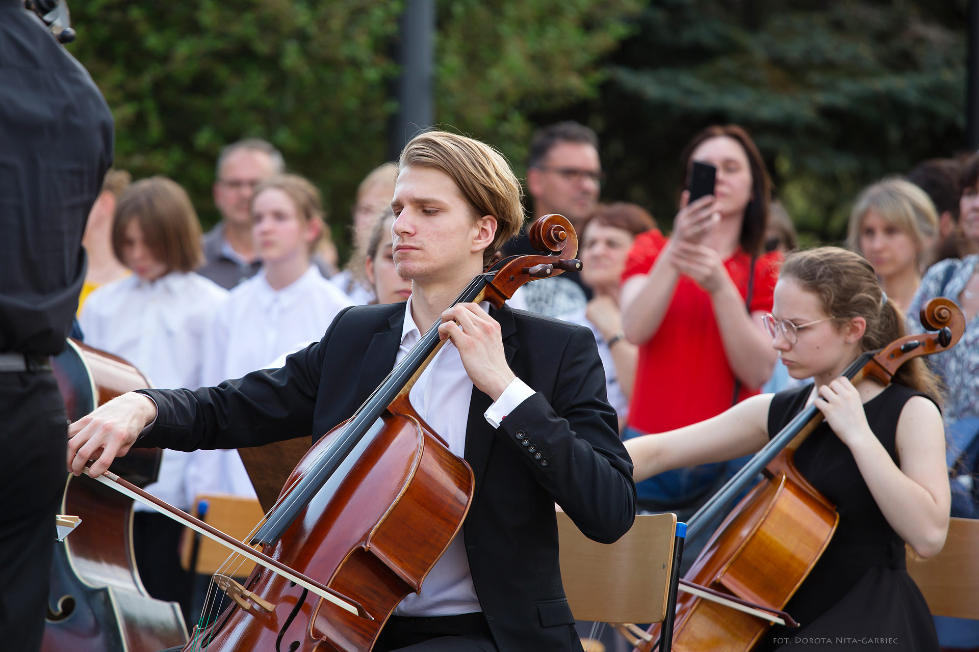 Koncert uczniów PSM w Parku Mickiewicza