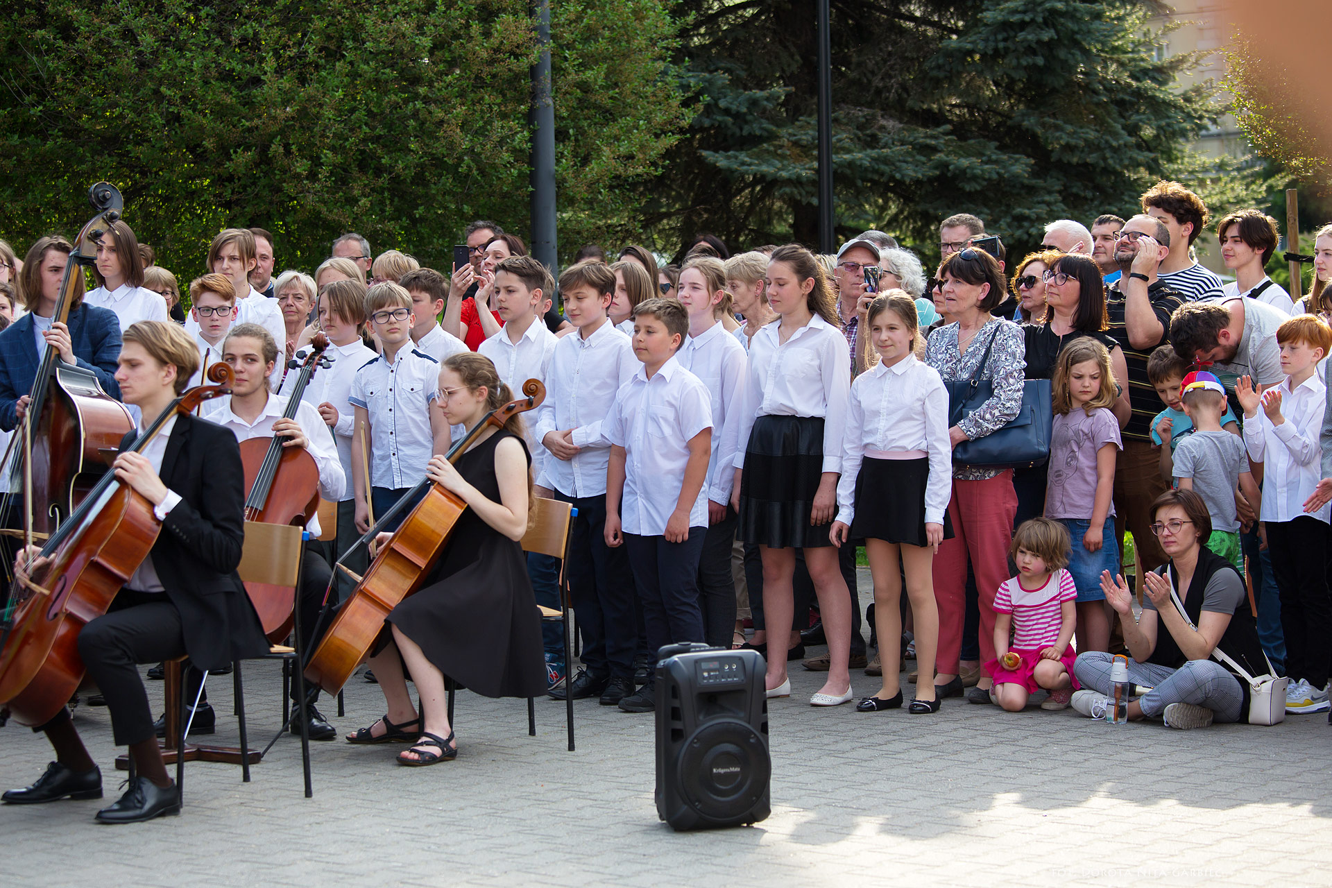 Koncert uczniów PSM w Parku Mickiewicza