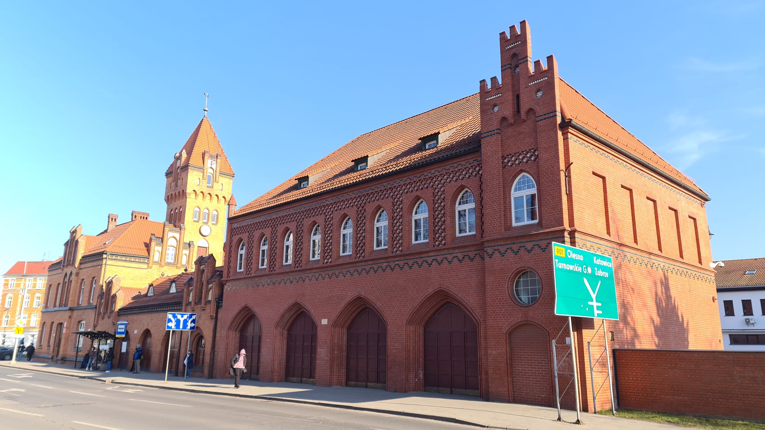 Najmłodsze skrzydło budynku KM PSP w Gliwicach przy ul. Wrocławskiej 1