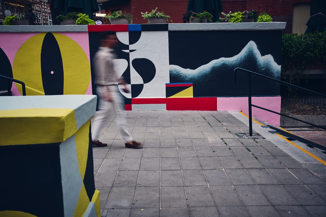 Mural przy alei Przyjaźni