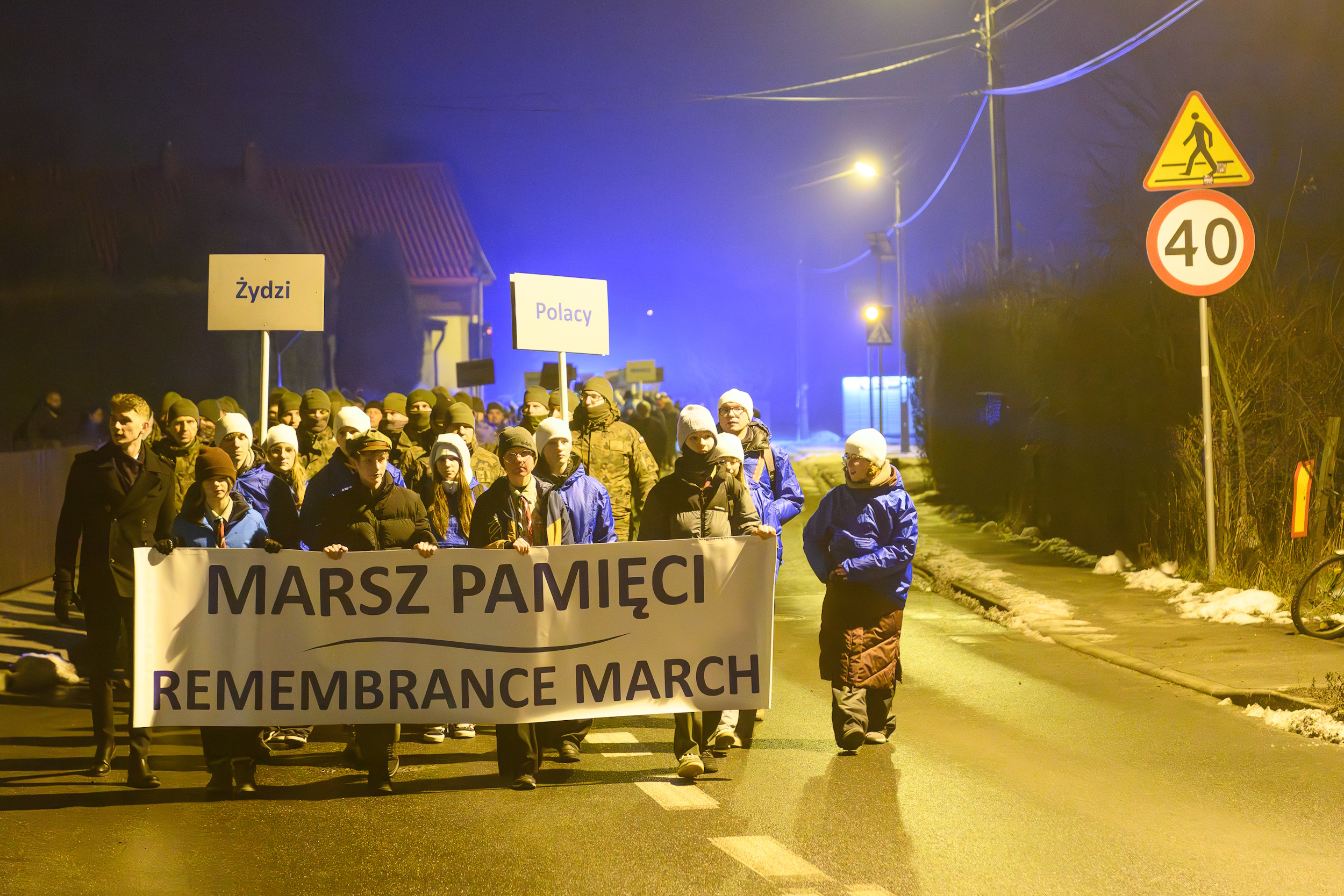 Marsz Pokoju idący przez Bojków