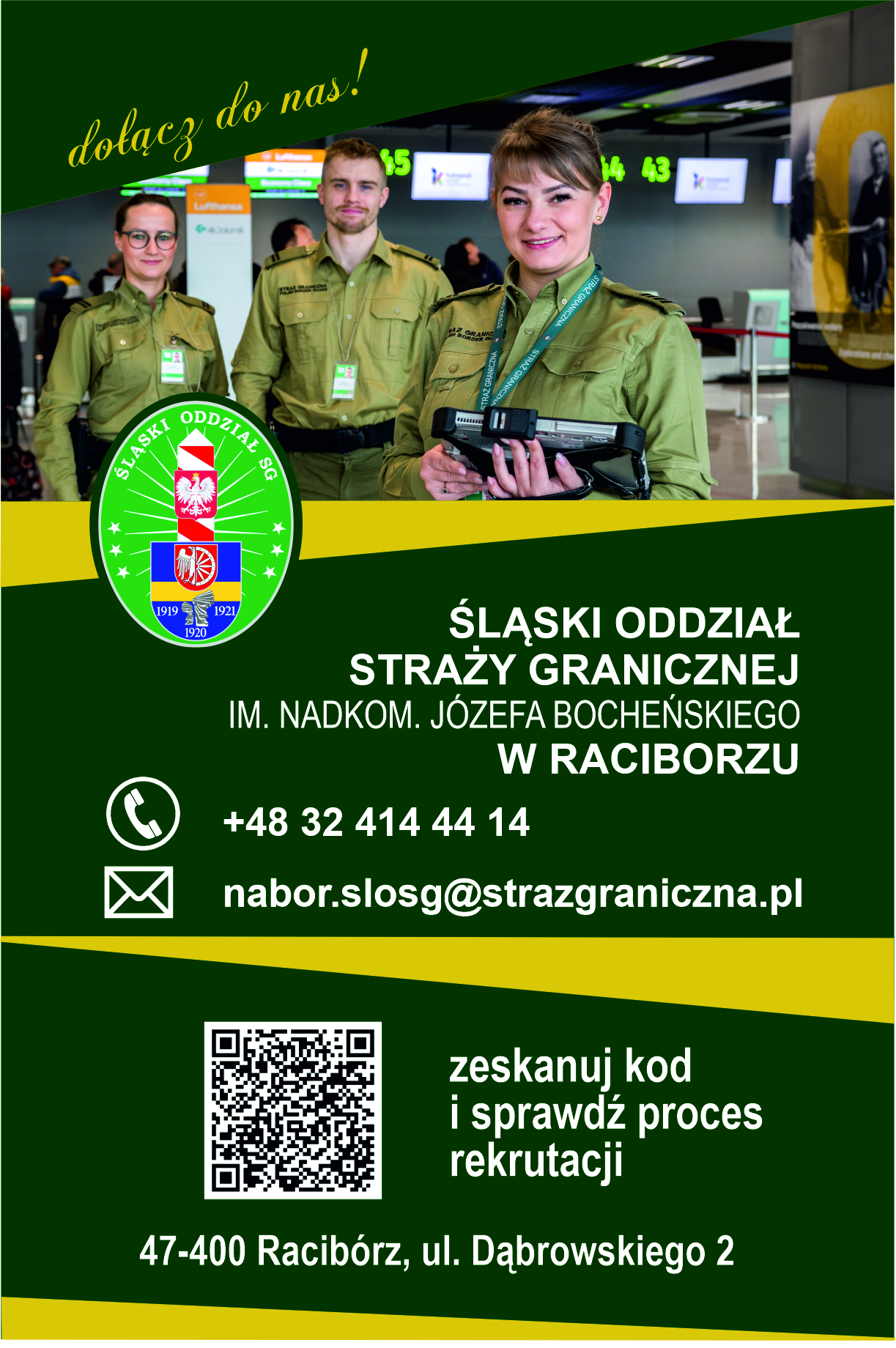 Plakat promujący rekrutację