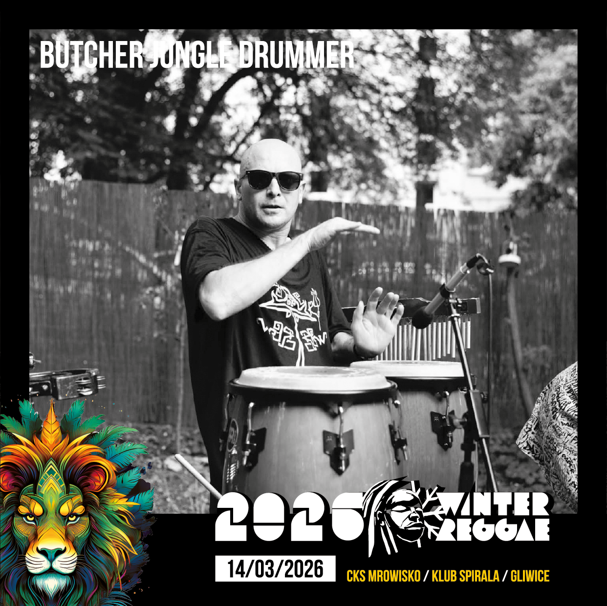 Baner ze zdjęciem bębniarza