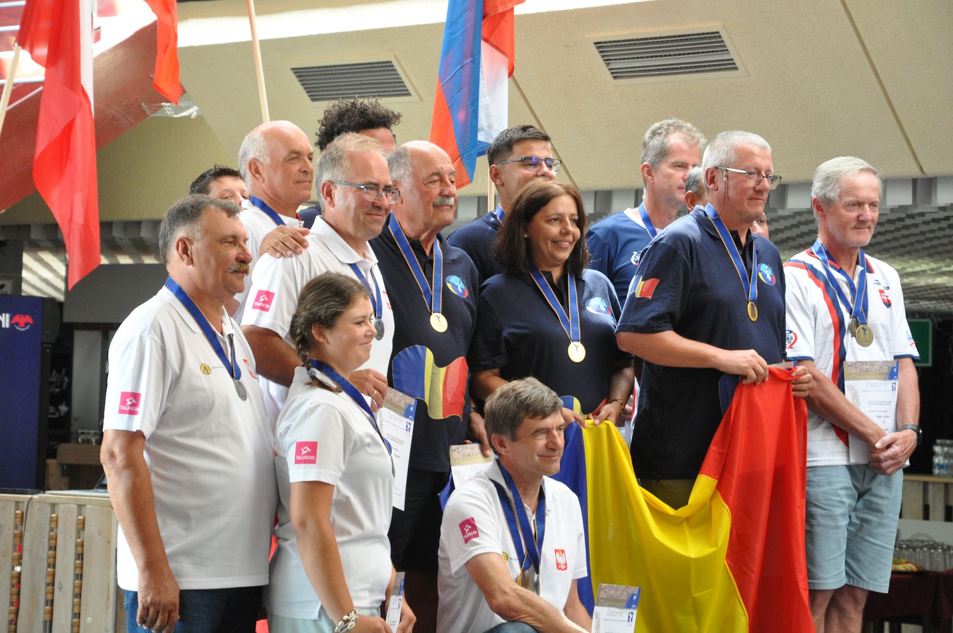 Zawodnicy na podium