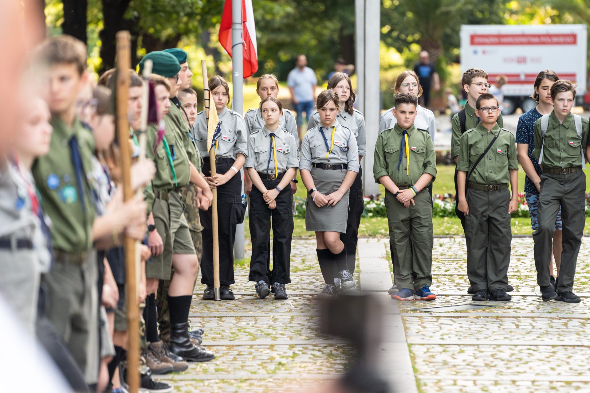 250 harcerzy z Gliwic i powiatu gliwickiego podsumowało rok harcerski 2021/2022 podczas uroczystego apelu