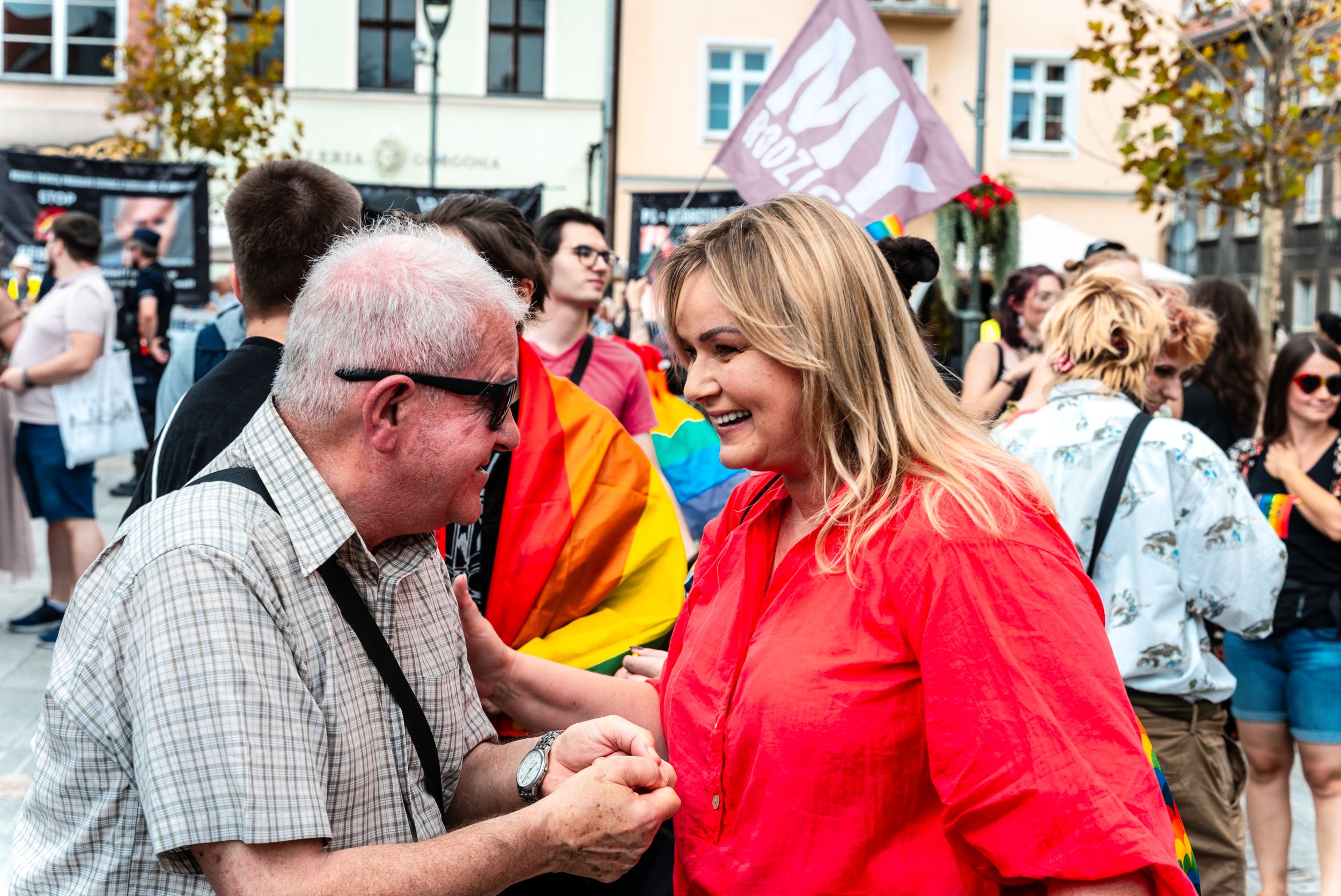 Prezydent Gliwic rozmawia z mieszkańcami