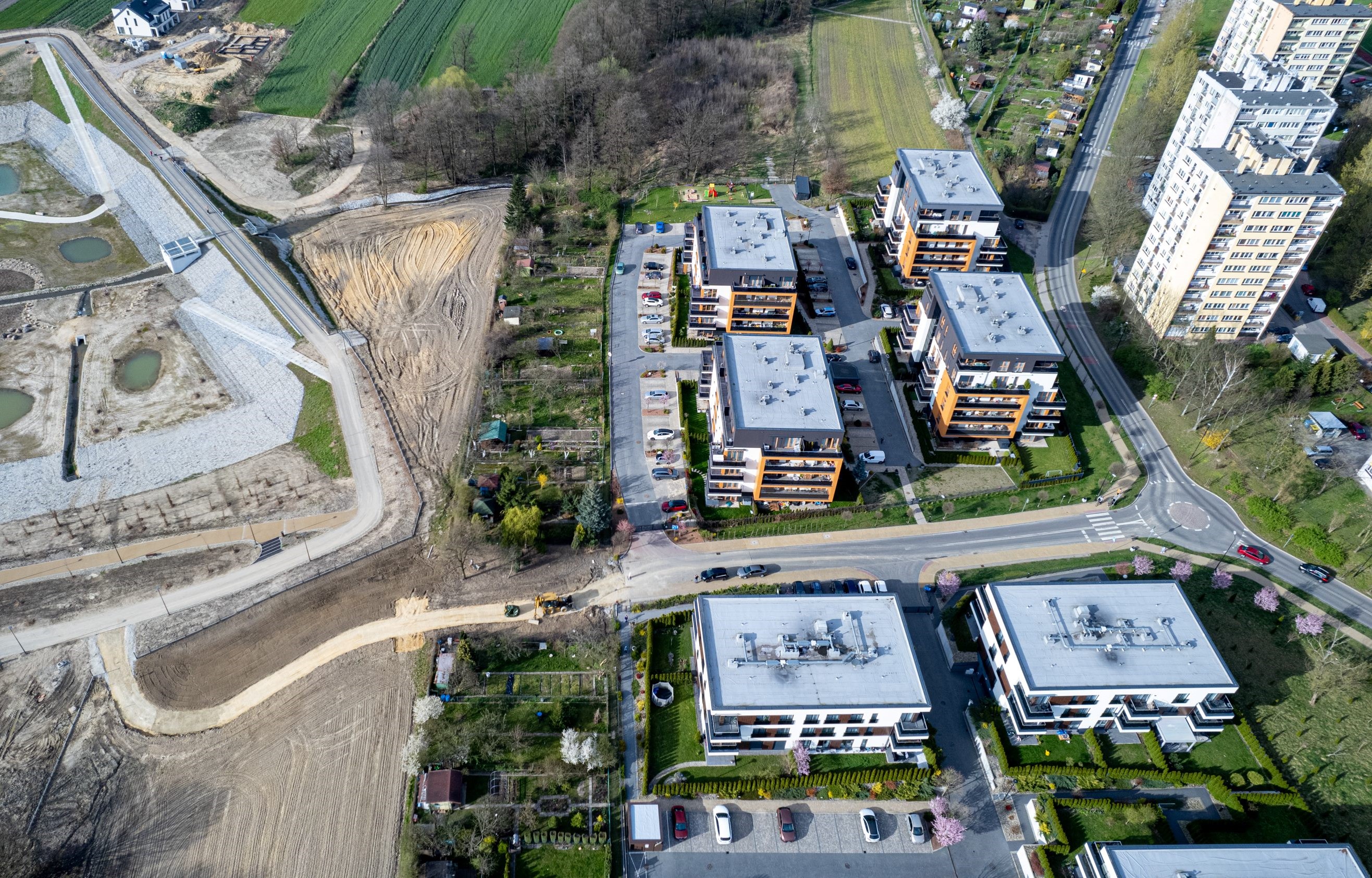 Zdjęcie dojścia do zbiornika od Sikornika