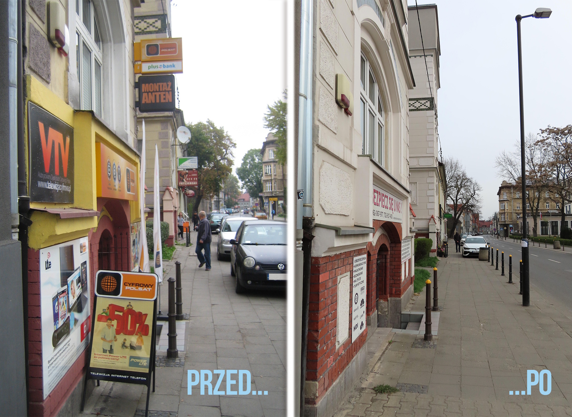 Zauważalne znikanie dzikich reklam z pejzażu Gliwic to wymierny efekt codziennej pracy służb, które systematycznie porządkują miejską przestrzeń