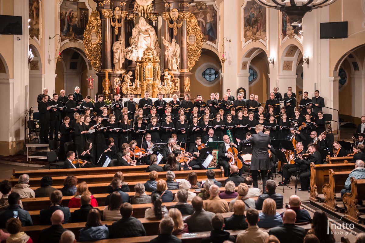 Orkiestra występuje w kościele