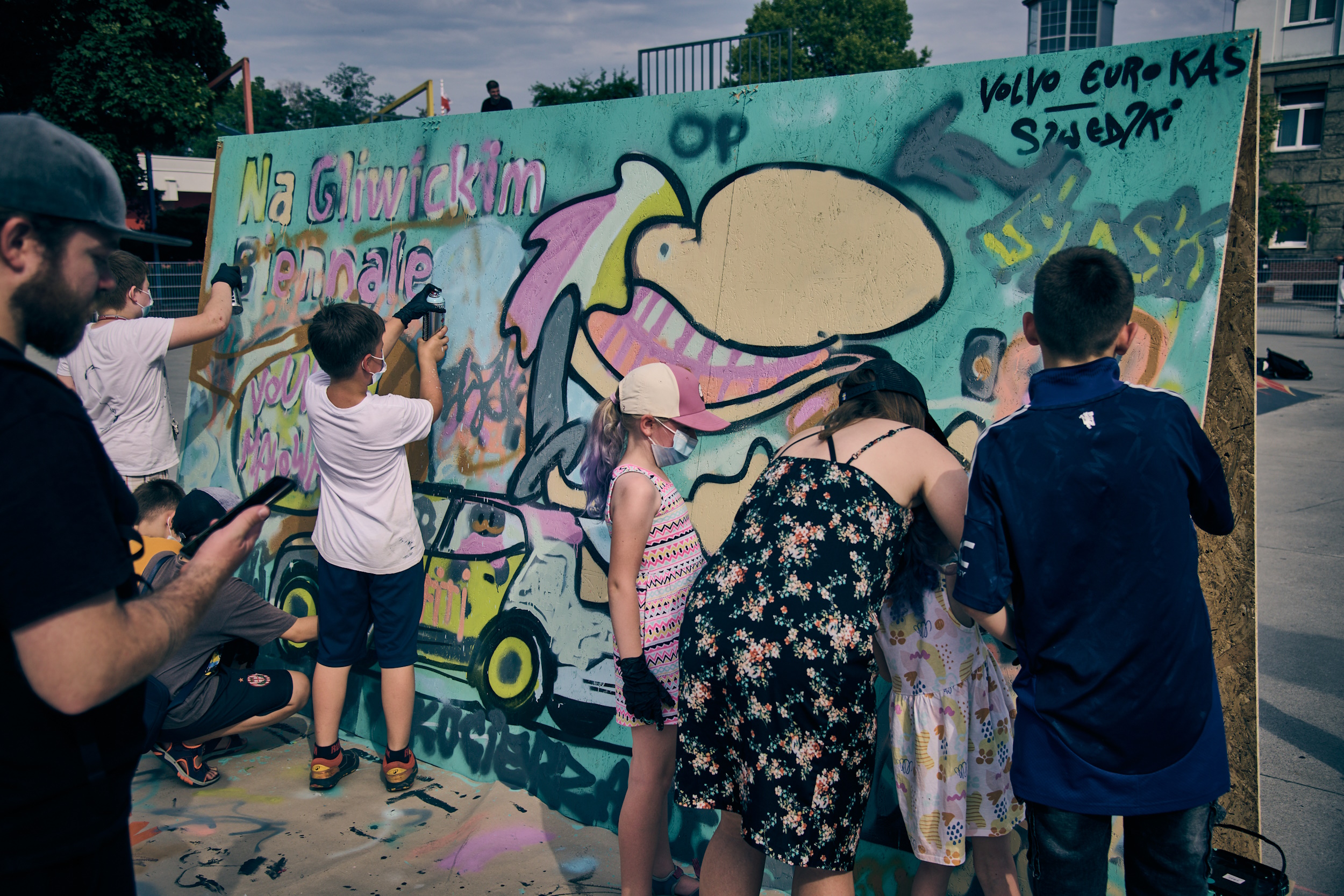 Graffiti na placu Krakowskim