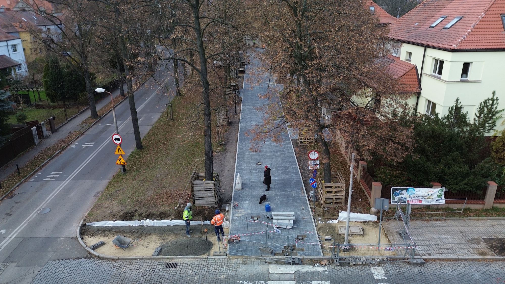 aleja Mickiewicza, ujęcie z góry