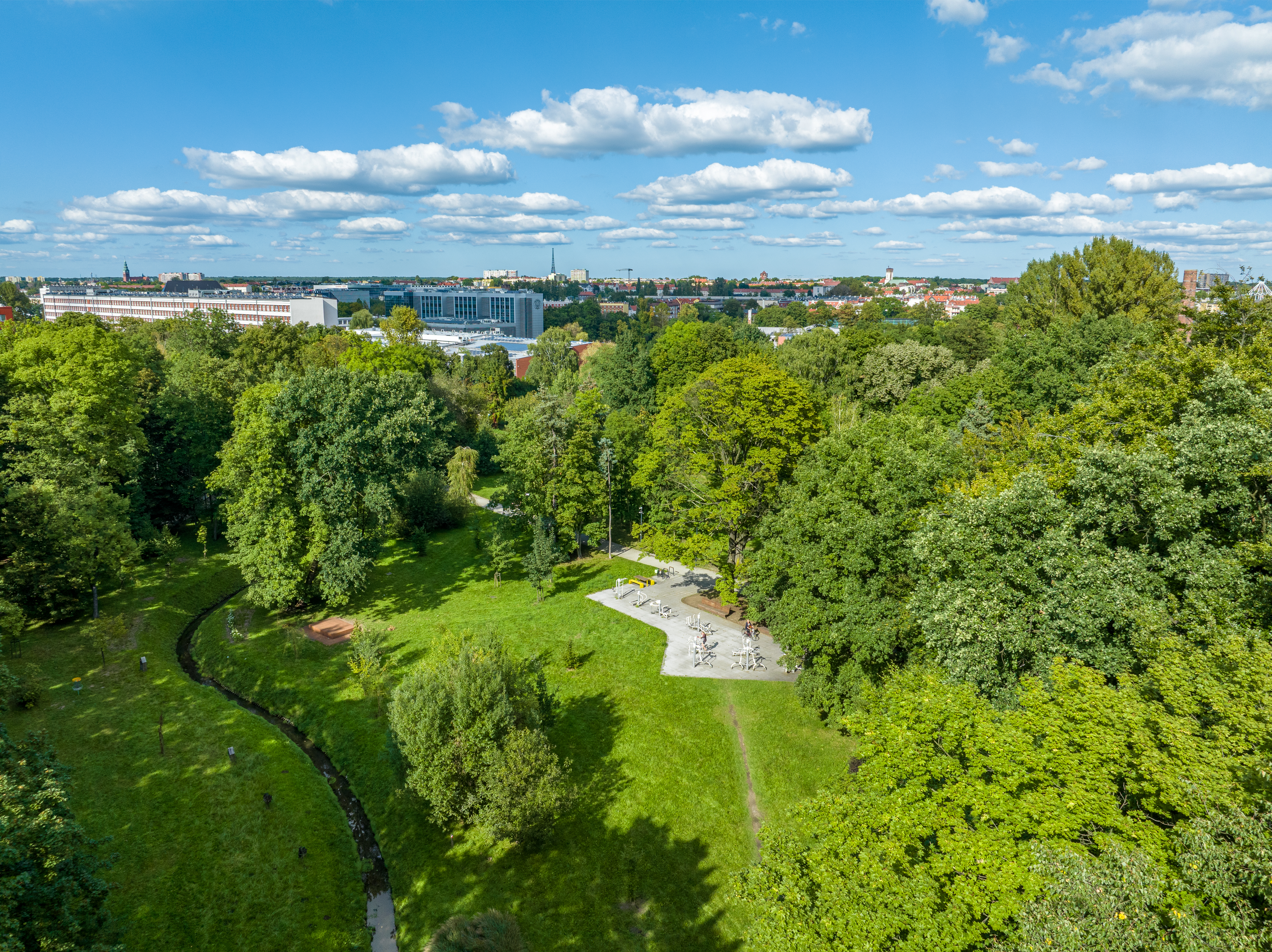 Park Chrobrego z góry