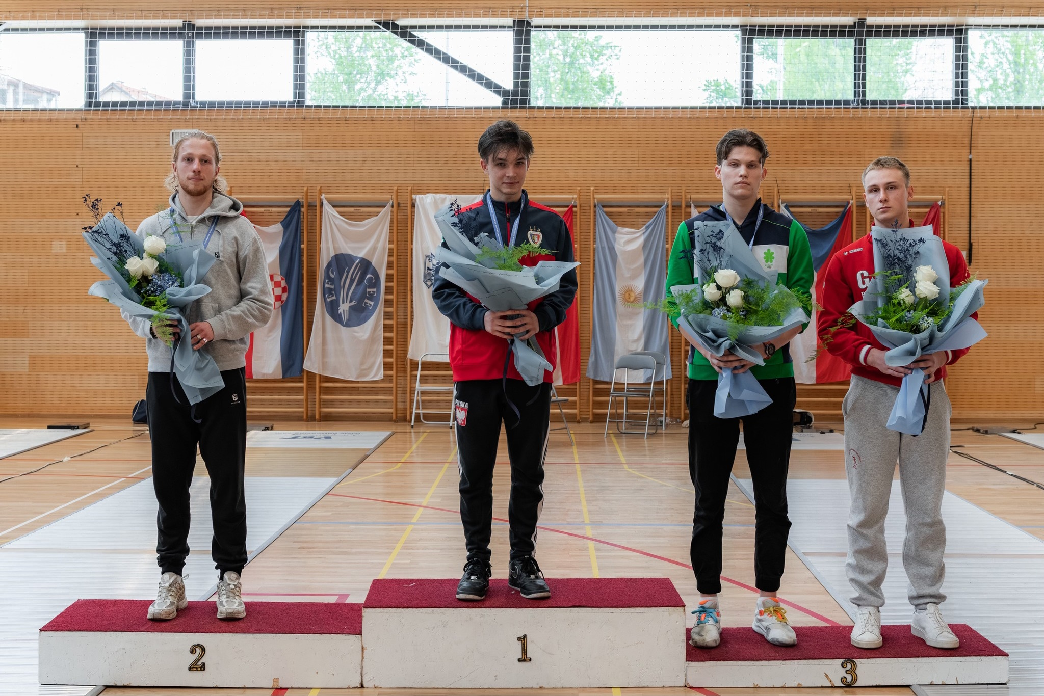 Mikołaj Wesołowski na podium