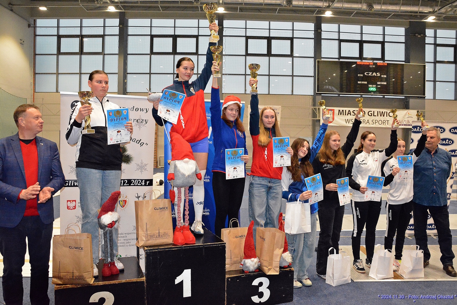 Maria Szczurowska na podium ubiegłorocznej edycji zawodów