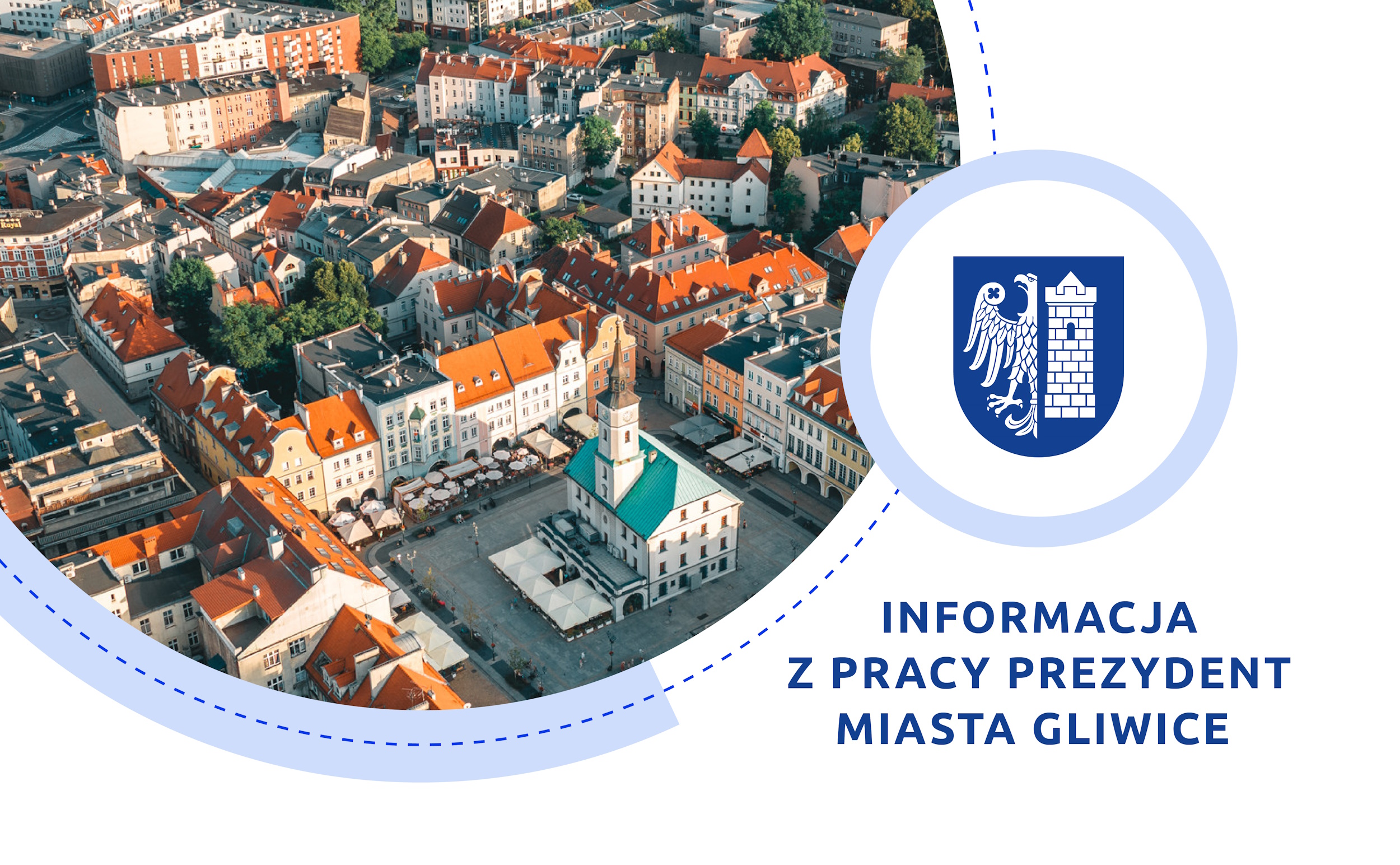 Baner informacja o pracy prezydent Gliwic