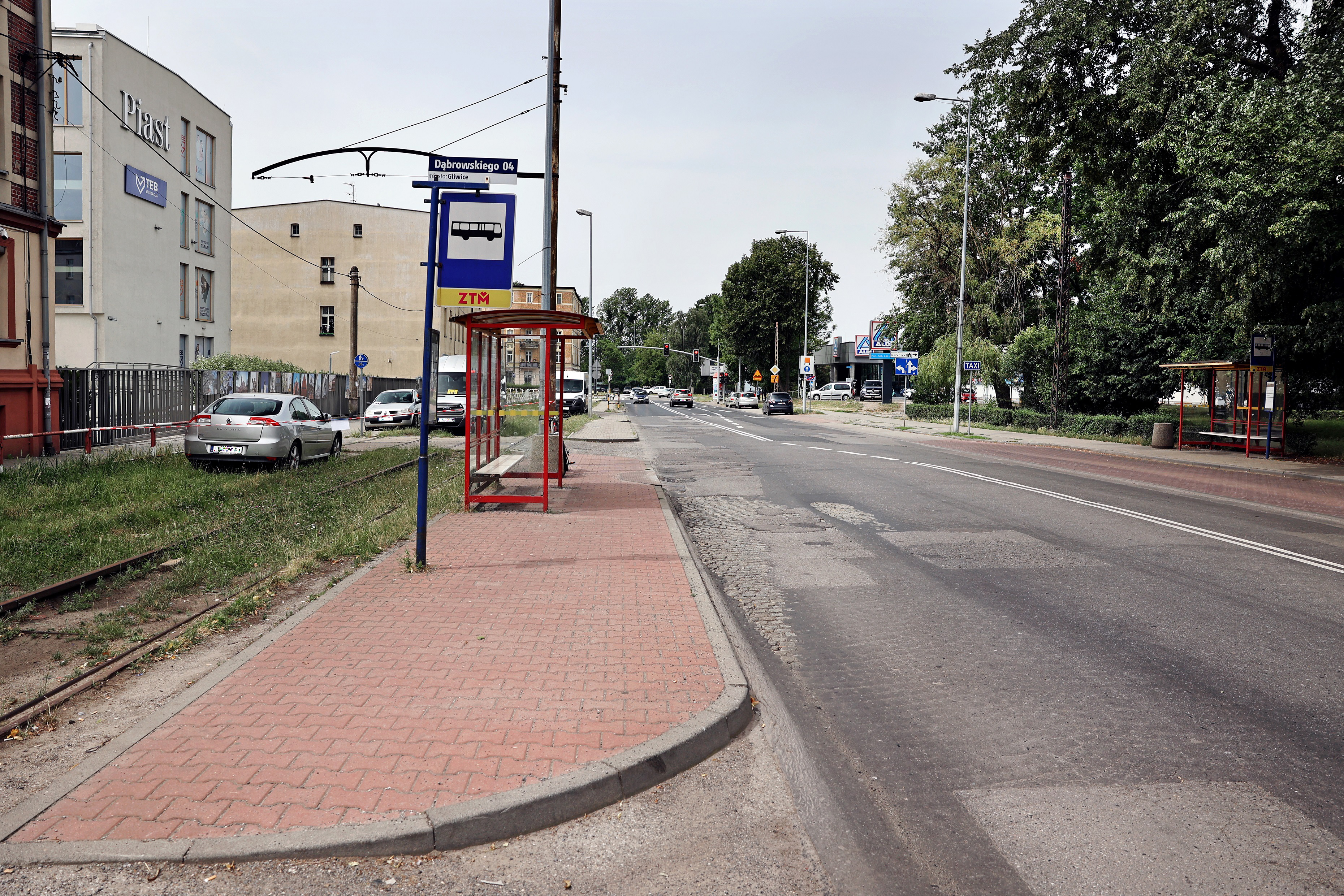 Przystanki Gliwice Dąbrowskiego na ul. Chorzowskiej