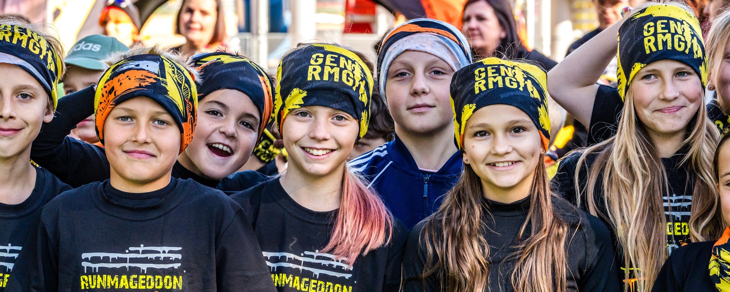 Dzieci biorące udział w Runmageddonie