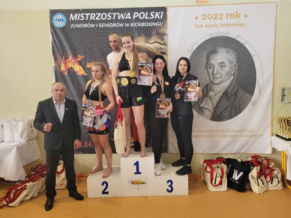 Justyna Ciborska na podium