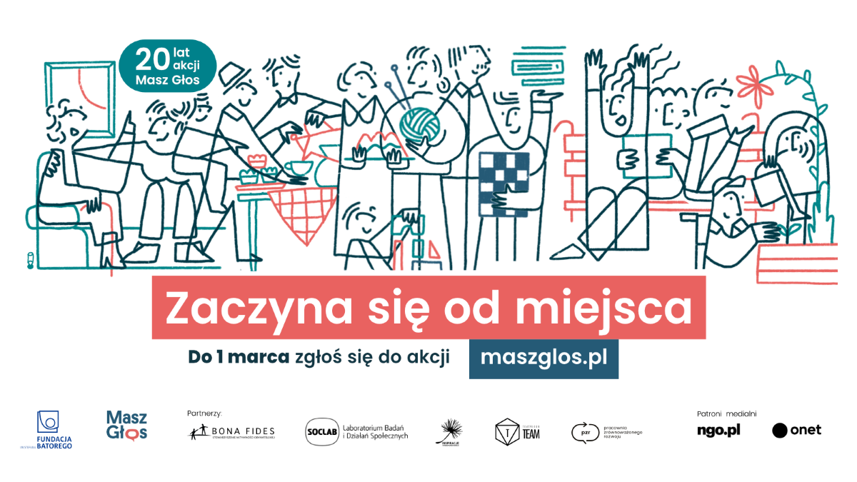 Jak być wspólnotą? Akcja Masz Głos zaprasza do tworzenia miejsc wspólnych – trwają zapisy