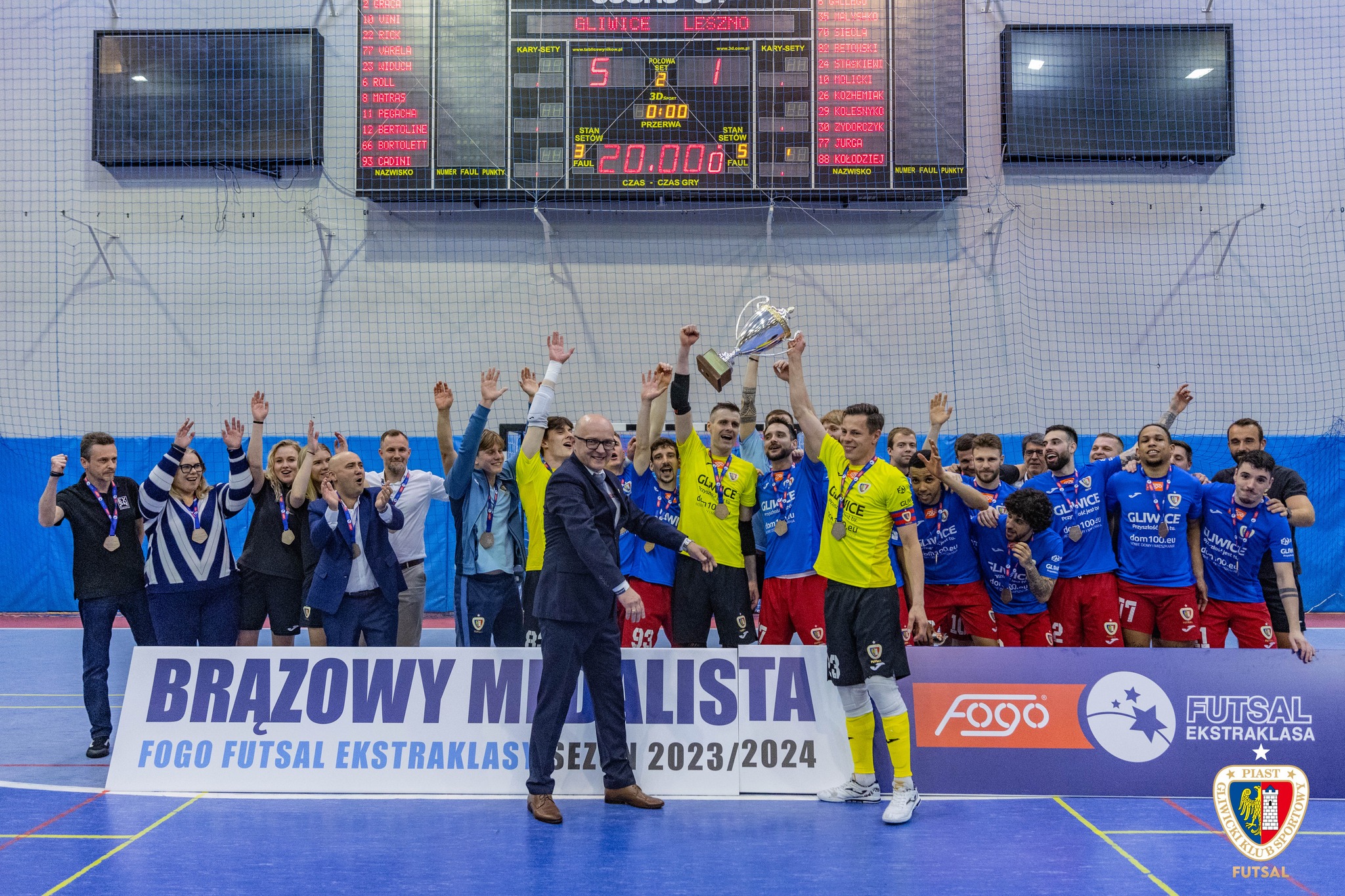 Piast Gliwice Futsal z brązowym medalem 