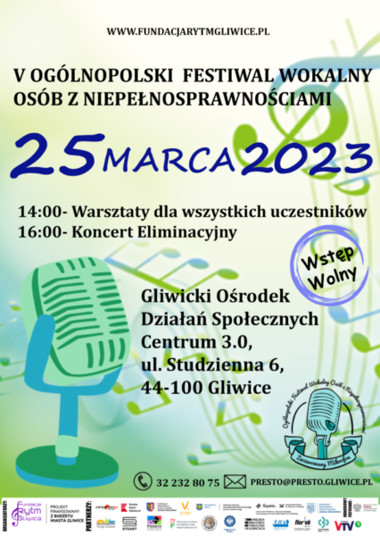 Plakat festiwalu "Zaczarowany Mikrofon: